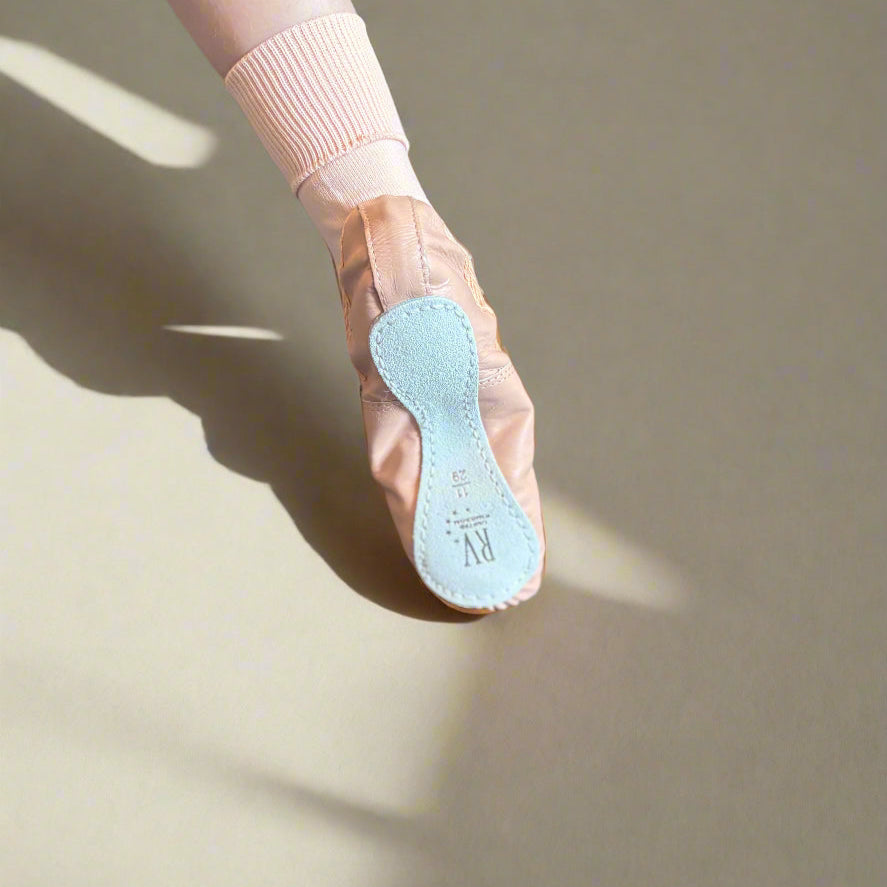 Roch Valley Ophelia Full Sole Leather Ballet Shoes - Pink