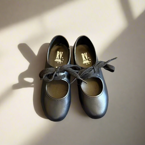 Roch Valley Low Heel PU Tap Shoes - With fitted Toe & Heel Taps