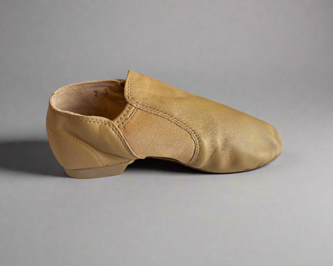 Starlite Velocity Slip On Leather Jazz Shoe, Split Rubber Sole