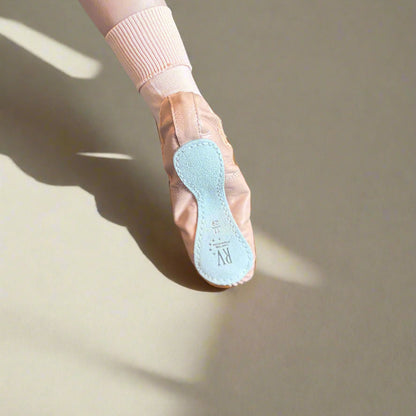 Roch Valley Ophelia Full Sole Leather Ballet Shoes - Pink