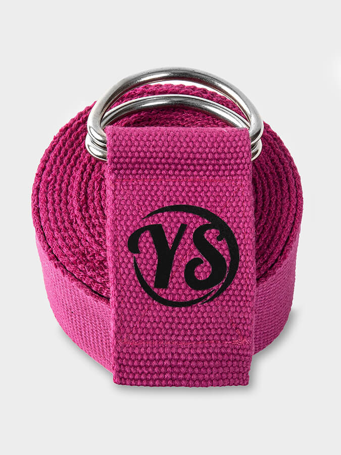 Yoga Studio GOTS Organic Cotton D-Ring 2.5m Yoga Belt Strap