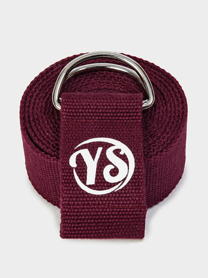 Yoga Studio GOTS Organic Cotton D-Ring 2.5m Yoga Belt Strap