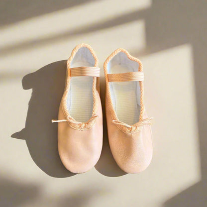 Roch Valley Ophelia Full Sole Leather Ballet Shoes - Pink