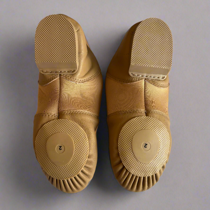 Starlite Velocity Slip On Leather Jazz Shoe, Split Rubber Sole