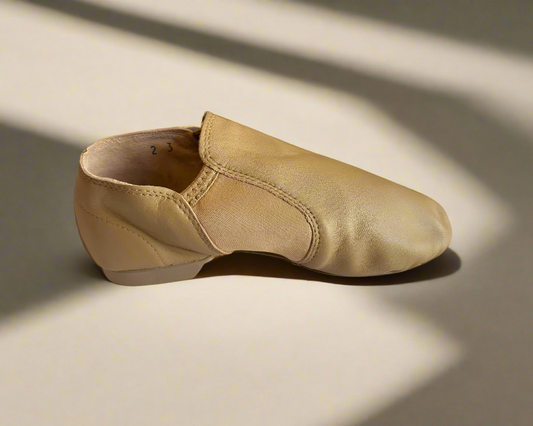 Starlite Velocity Slip On Leather Jazz Shoe, Split Rubber Sole