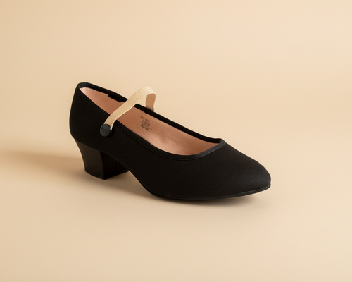 Bloch Tempo Canvas Syllabus Shoes - Cuban Heel