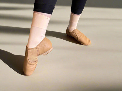 Starlite Velocity Slip On Leather Jazz Shoe, Split Rubber Sole