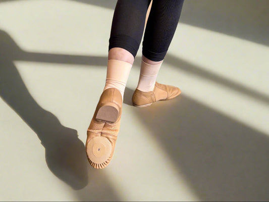 Starlite Velocity Slip On Leather Jazz Shoe, Split Rubber Sole