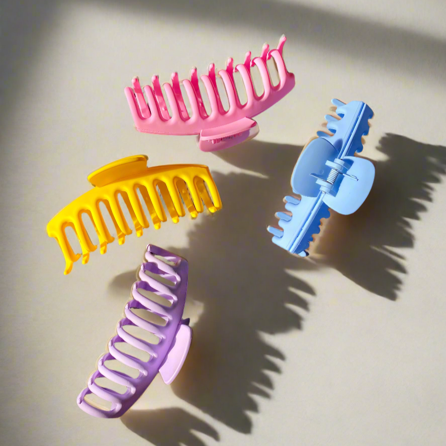 Matte Hair Claw Clip 2 Pack - Extra Large