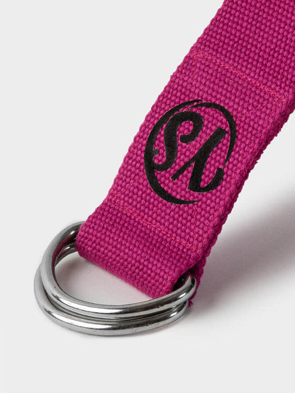 Yoga Studio GOTS Organic Cotton D-Ring 2.5m Yoga Belt Strap