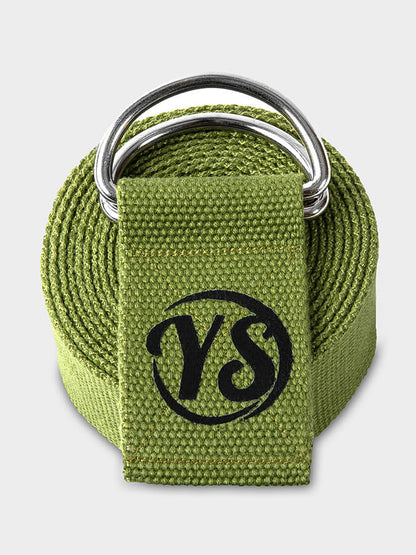 Yoga Studio GOTS Organic Cotton D-Ring 2.5m Yoga Belt Strap