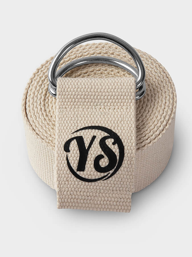 Yoga Studio GOTS Organic Cotton D-Ring 2.5m Yoga Belt Strap